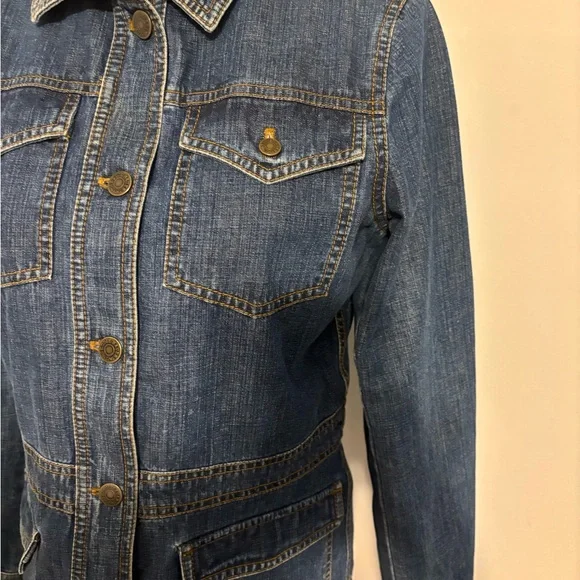 Vintage Eddie Bauer Denim Women’s Chore Jacket Size S - Picture 4 of 11